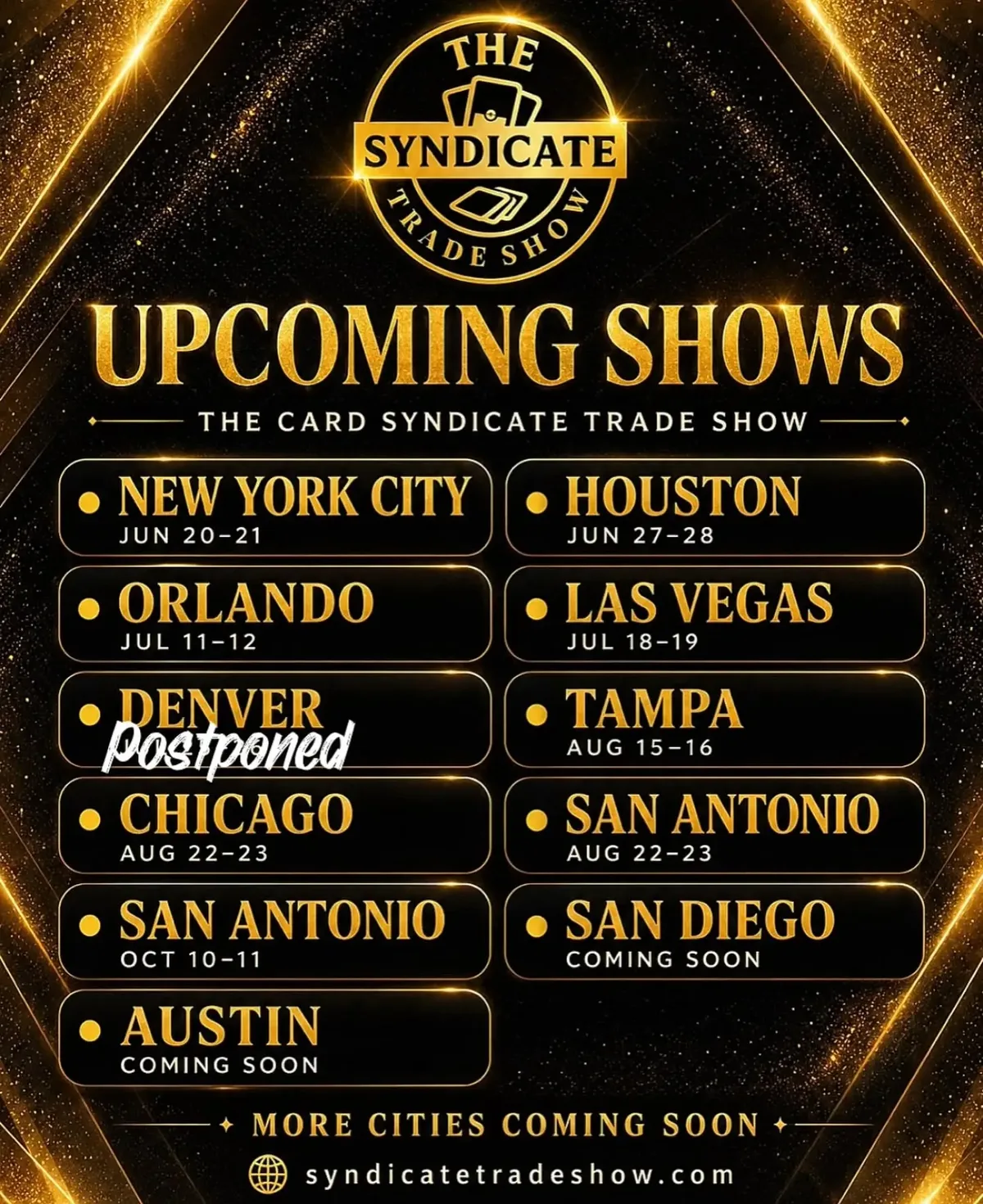 San Antonio Syndicate Trade Show - Saturday, August 22 and Sunday, August 23, 2026