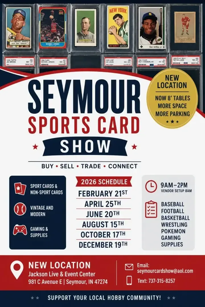 Seymour Card Show - Saturday, October 17, 2026