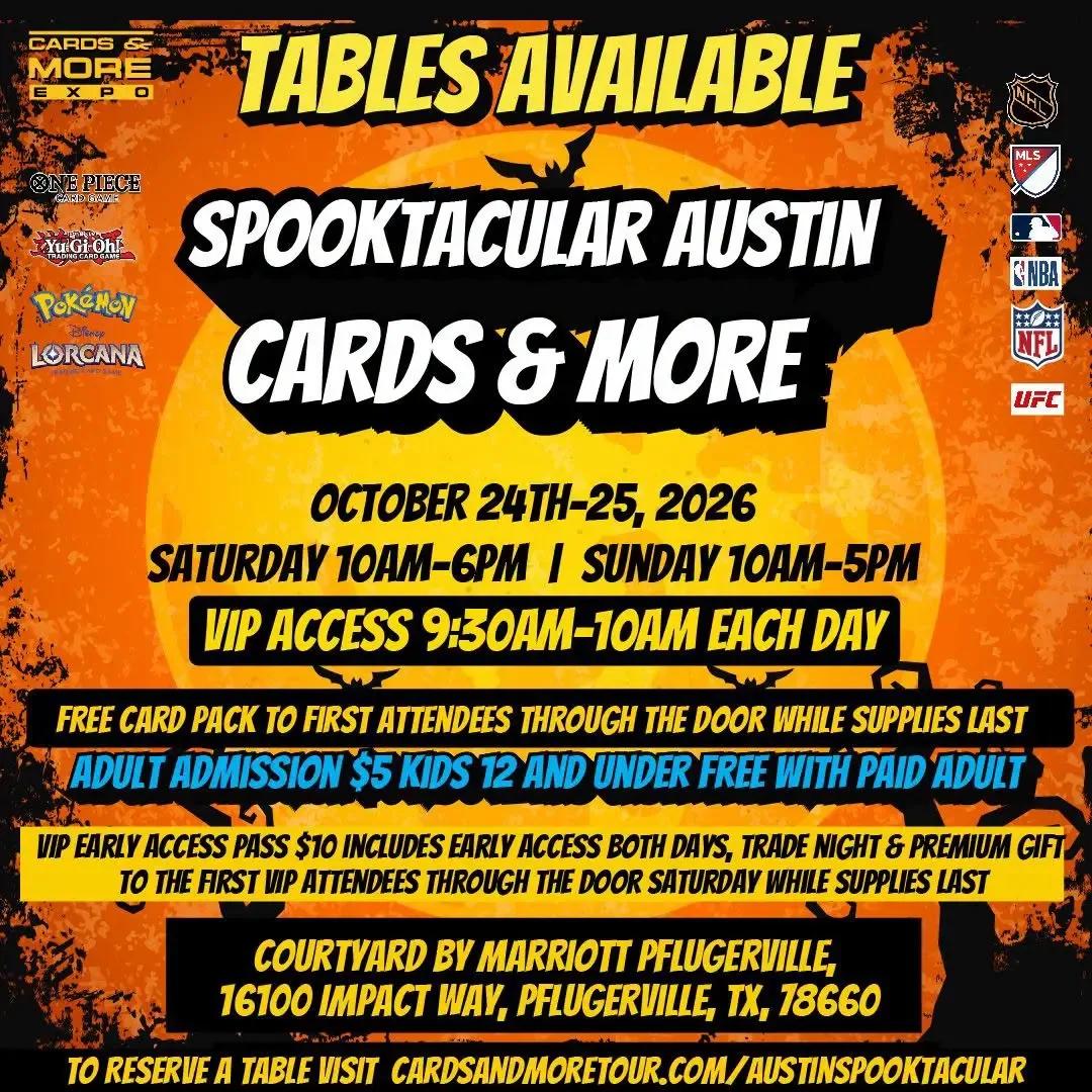 Spooktacular Austin Cards & More - Saturday, October 24 and Sunday, October 25, 2026