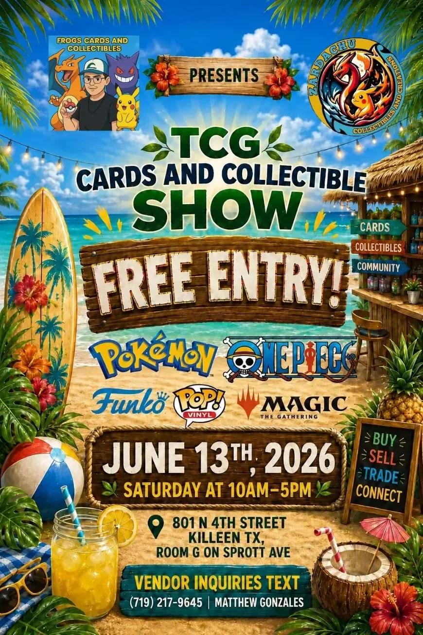 TCG Cards & Collectibles Show - Saturday, June 13, 2026