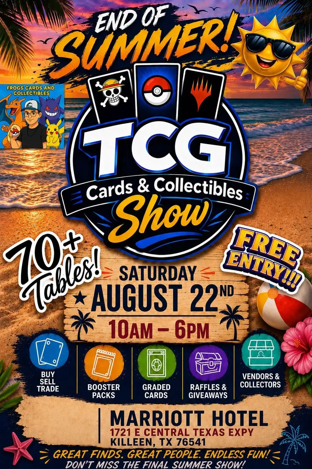TCG Cards & Collectibles Show - Saturday, August 22, 2026