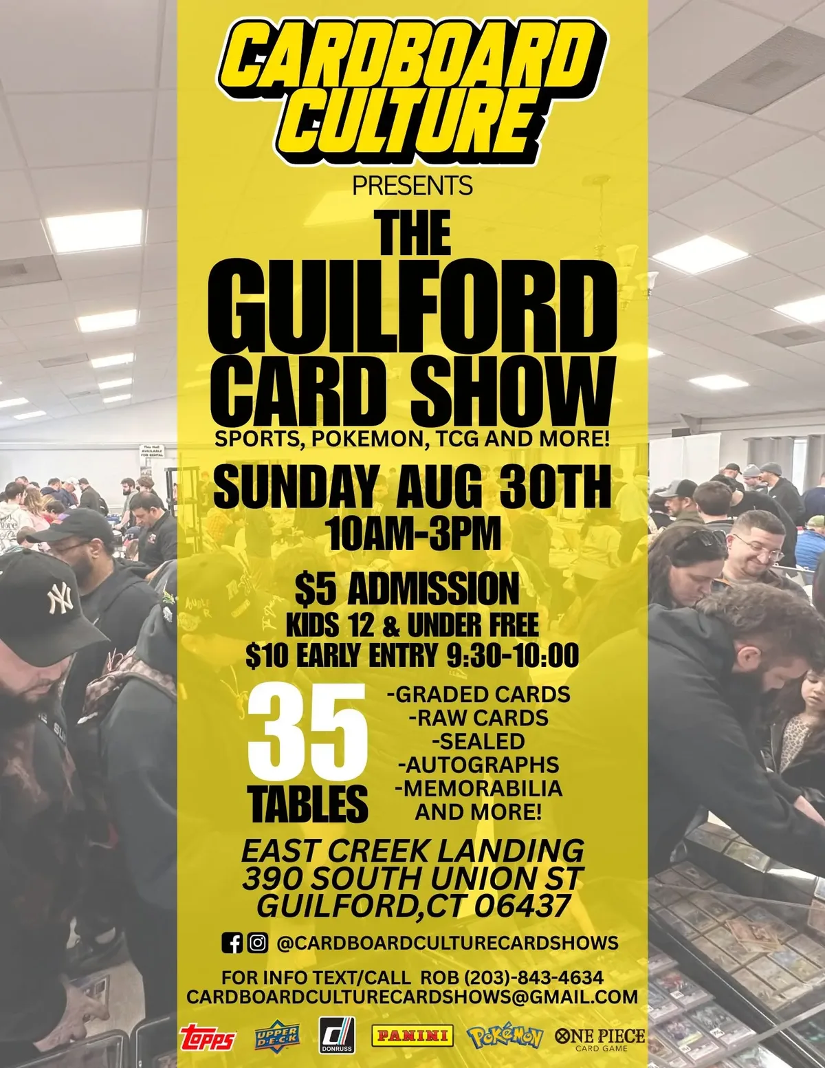 The Guilford Card Show - Sunday, August 30, 2026