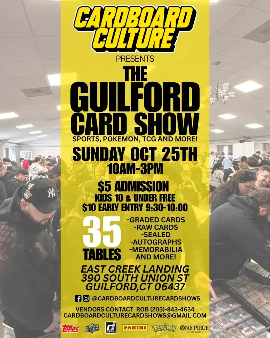 The Guilford Card Show - Sunday, October 25, 2026