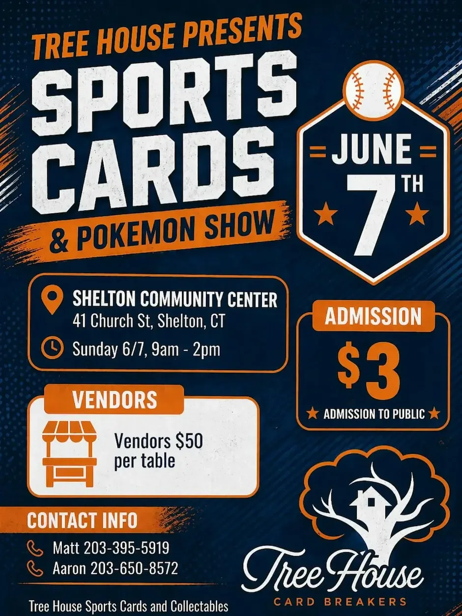Treehouse Sports Card and Pokemon Show information