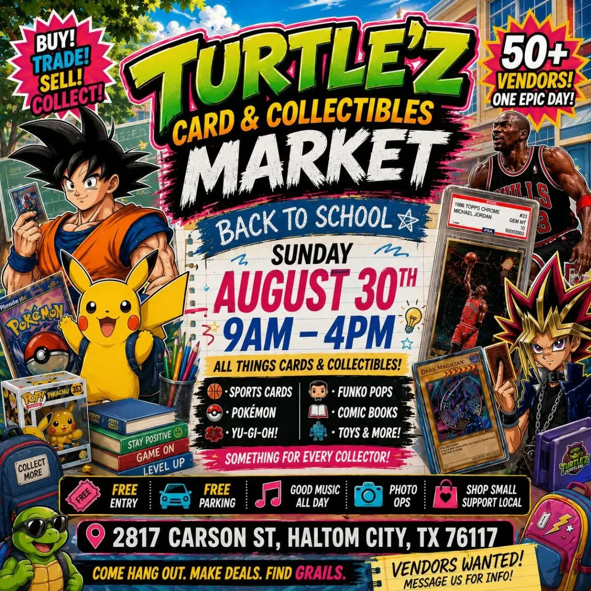 Turtle'z Card & Collectibles Market - Sunday, August 30, 2026