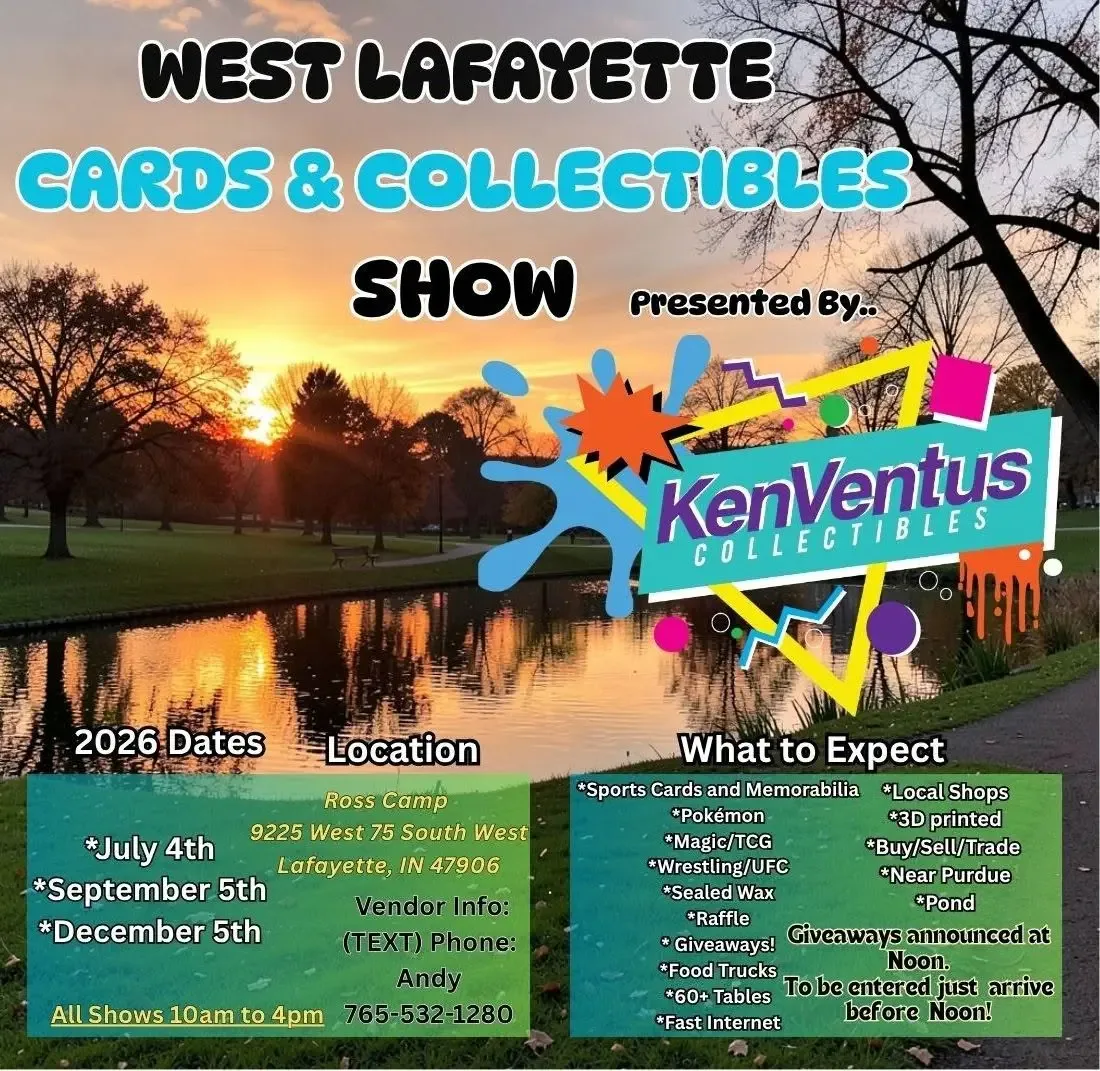 West Lafayette Cards & Collectibles Show - Saturday, September 5, 2026