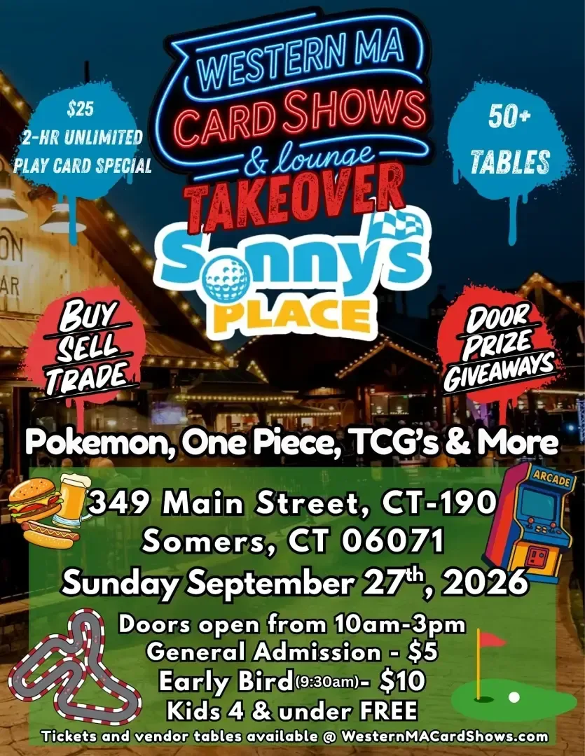 Western MA Card Shows Takeover - Sunday, September 27, 2026