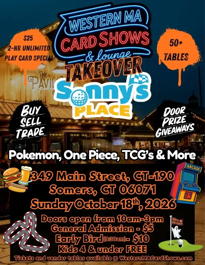 Western MA Card Shows Takeover - Sunday, October 18, 2026